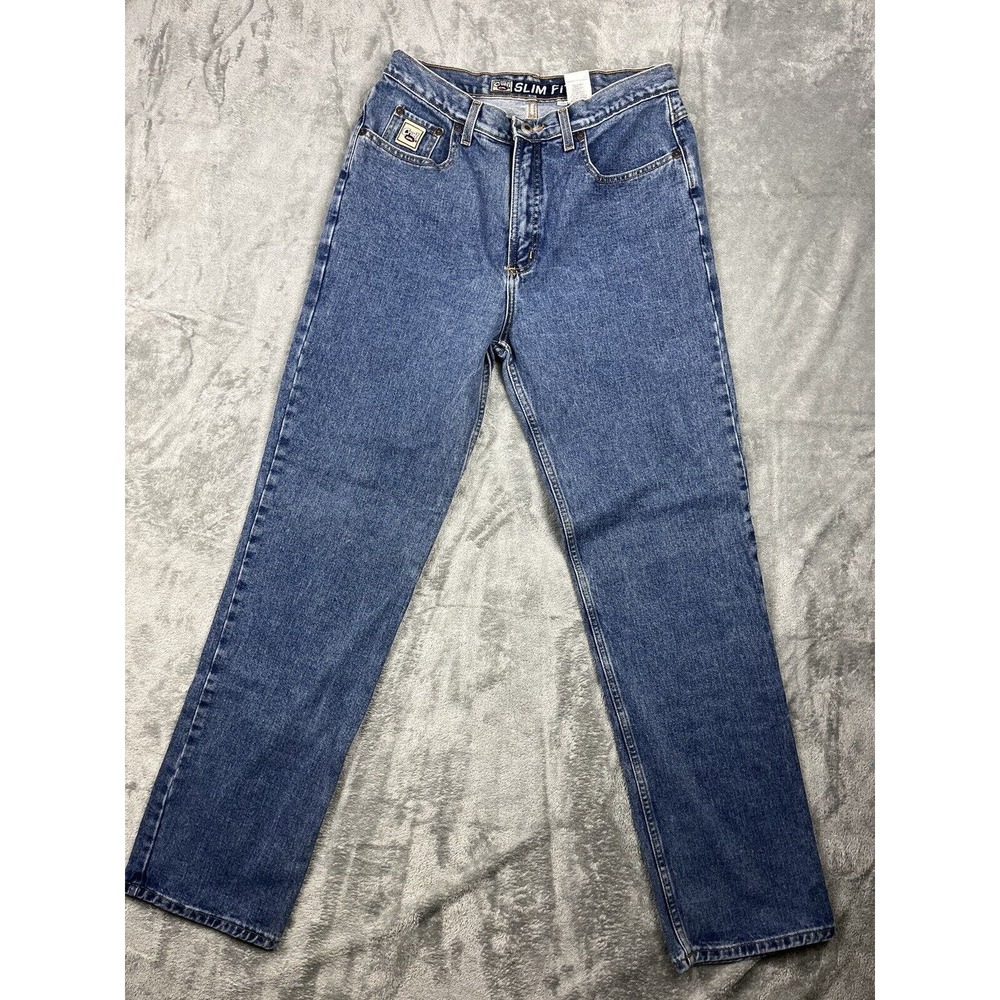 Cruel Girl Womens Boot Cut Jeans Slim Fit Blue Denim Pockets 15 Long Western